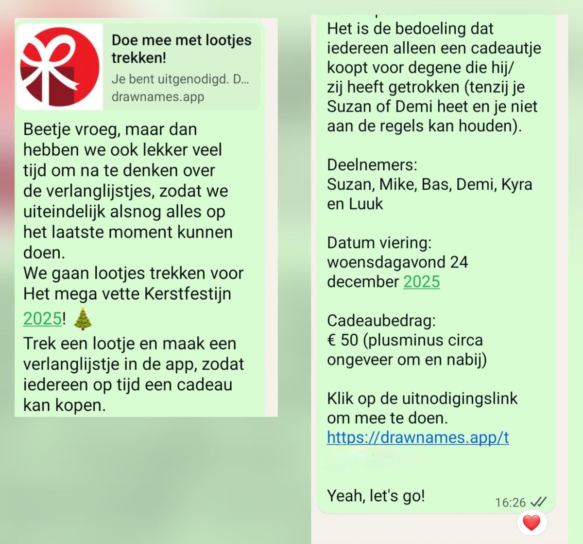 Zo, lekker op tijd. Nu al zin in!