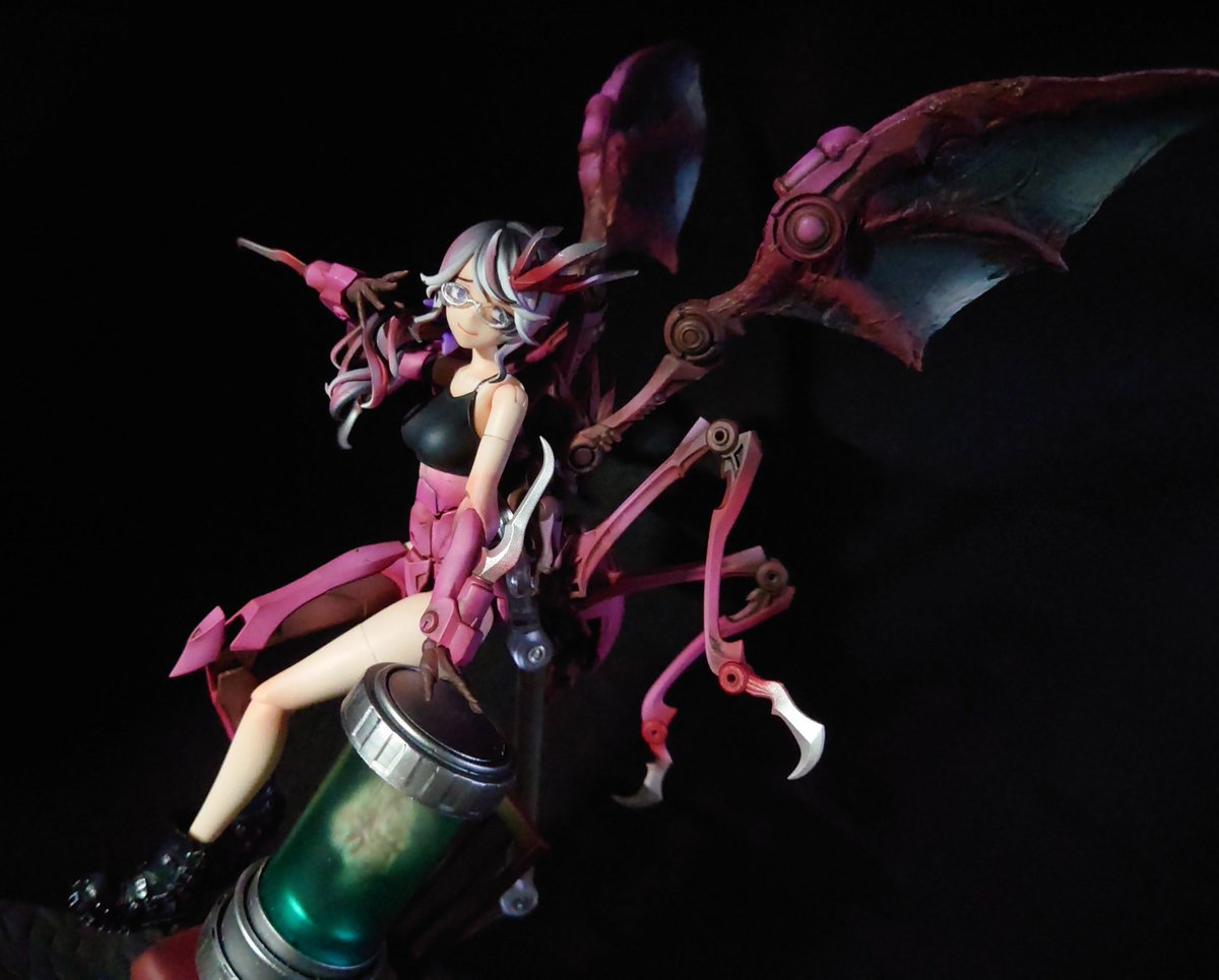 #モンスターガールコレクション
クトゥルフ神話
【ミ=ゴ】
完成しました！

クトゥルフ神話に出てくる生物で、鉱物採掘したり、お味噌スッポ抜いたり、食材になったりと、いろいろ忙しい一般通過異星人さん。
なら、美少女にだってなれるよなぁ？

見てしまった貴方はSAN値チェック
0/1d6です。
1/5