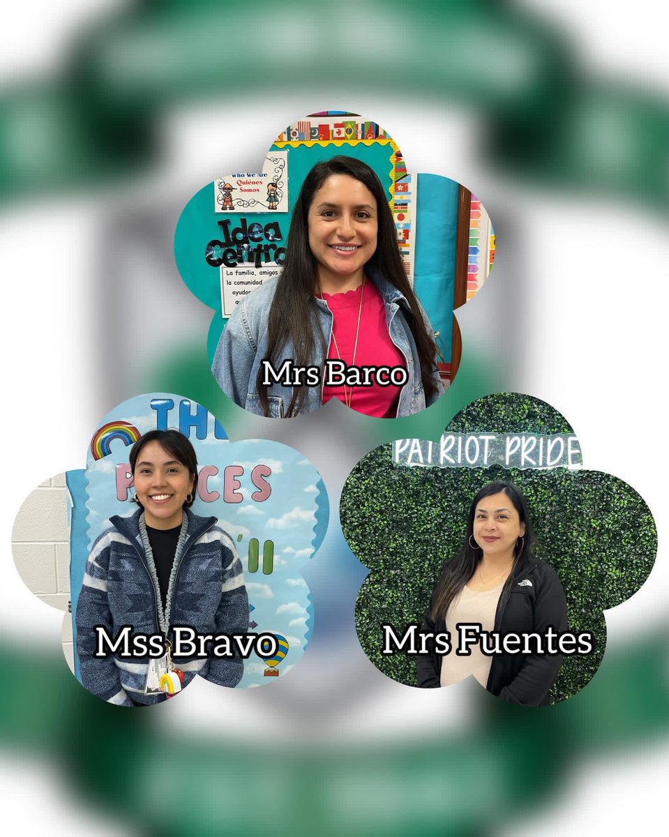 💚 BIG NEWS PRESTON HOLLOW PATRIOTS! 💚
This week, we’re celebrating three incredible educators who make Preston Hollow shine brighter every single day! 🌟🎉

🏆 Teacher of the Year: Mrs.Barco 🌟 Teacher of Promise: Ms.Bravo ❤️ Aspire Team Member: Mrs.Fuentes 

CONGRATULATIONS!