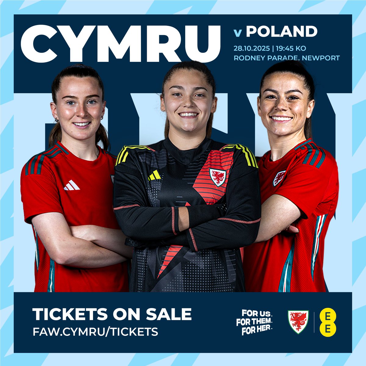 🏴󠁧󠁢󠁷󠁬󠁳󠁿 Wales take on Poland at Rodney Parade tomorrow night!

Get your tickets now and show your support for Rhian Wilkinson and the team 👊

🎟️ shorturl.at/ruC6q

#OneClubOneCounty #TogetherStronger
