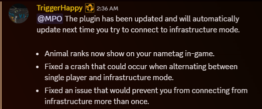 savemgo's tweet image. A little update for MPO+ (Metal Gear Solid: Portable Ops Plus)
With 3 fixes, the plugin will automatically update itself the first time you connect to "Infrastructure +" mode.