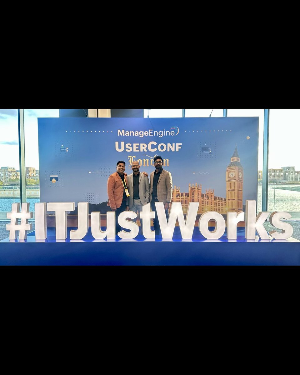ME_ITOM's tweet image. A big thank you to everyone who made the ManageEngine #LondonUserConf unforgettable! 🙌
Our experts shared powerful insights on Full-Stack Observability solutions, helping attendees navigate the future of IT visibility.
Until next time—let’s keep the conversations going! 
#ITOM
