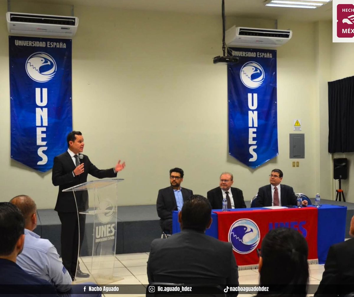lic_aguadohdez's tweet image. 🤝📚 Un paso más hacia la #vinculaciónacadémica y el desarrollo económico.

Firmamos un #conveniodecolaboración entre la Universidad España (#UNES) de #Durango y la Secretaría de Economía, con la presencia del Rector Juan Manuel Rodríguez y Rodríguez y de su servidor, José…