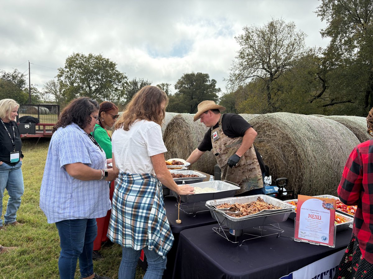 Incredible day for yesterday's farm tour!

Huge thanks to our amazing hosts: Meadows Beef, Mustard Seed Farm TX, and Scissortail Farms. Everyone left with valuable, real-world insights to apply to their own farms. Lunch fueled by the Farmer Veteran Coalition of Texas!

#FVC2025