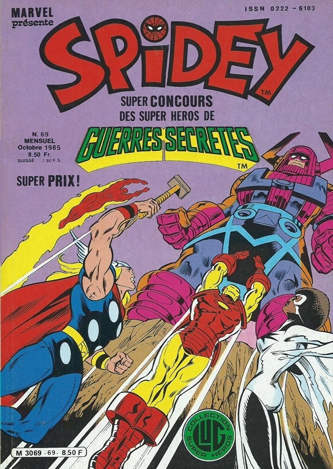EditionsLug's tweet photo. Octobre 1985, il y a 40 ans, les parutions #Lug du mois (2/2)
#editionsLug #Spidey #StrangeSpecialOrigines #TopBD #SecretWars #XMen #Blackstar #Marvel https://t.co/x9qLmaITBa