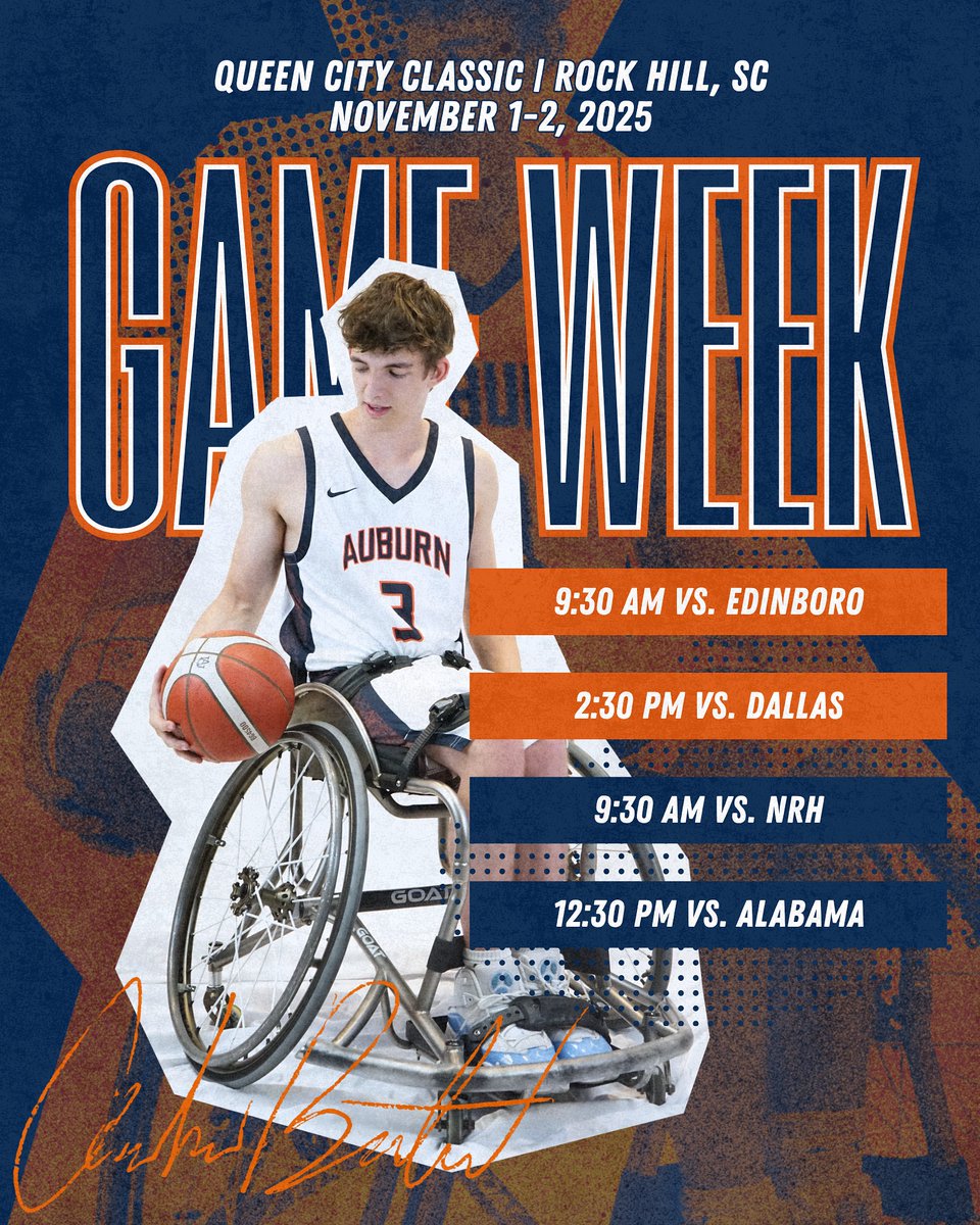 Auburn_Adapted's tweet photo. IT’S THAT TIME. ⏰

Streaming on our YouTube 🎥 All times listed are EST. https://t.co/0OXq8okftY