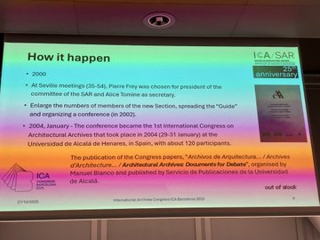 ICA-Section on Architectural Records tweet media