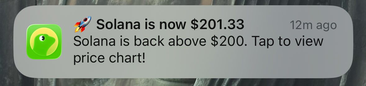 The only notification we need