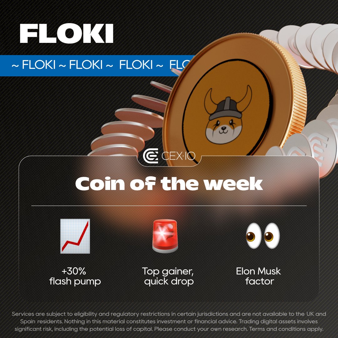 cex_io's tweet image. 🚀 $FLOKI saw a rapid +30% pump following an Elon Musk mention, and an equally fast retrace.

🌊 Did you manage to ride this wave? 👇

#FLOKI #PumpAndDump #TopGainer #TradingTips