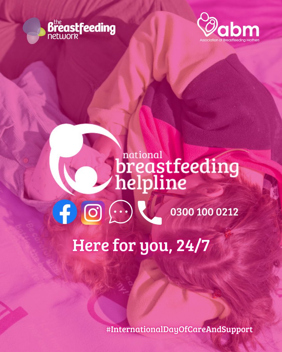 NBHelpline's tweet image. This International Day of Care and Support we'd like to thank our amazing peer supporters for supporting mums and families all year round 💜

.. and reminding you that we're available 24/7 to provide infant feeding support, no matter what your feeding journey looks like!

📞 0300…