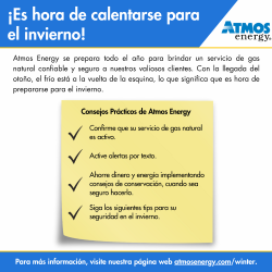As temperatures drop, it's essential to prioritize safety. Warm up for winter by following our winter checklist to keep you and your loved ones warm and secure this season! ❄️

#AtmosEnergy #winter #huttochamber