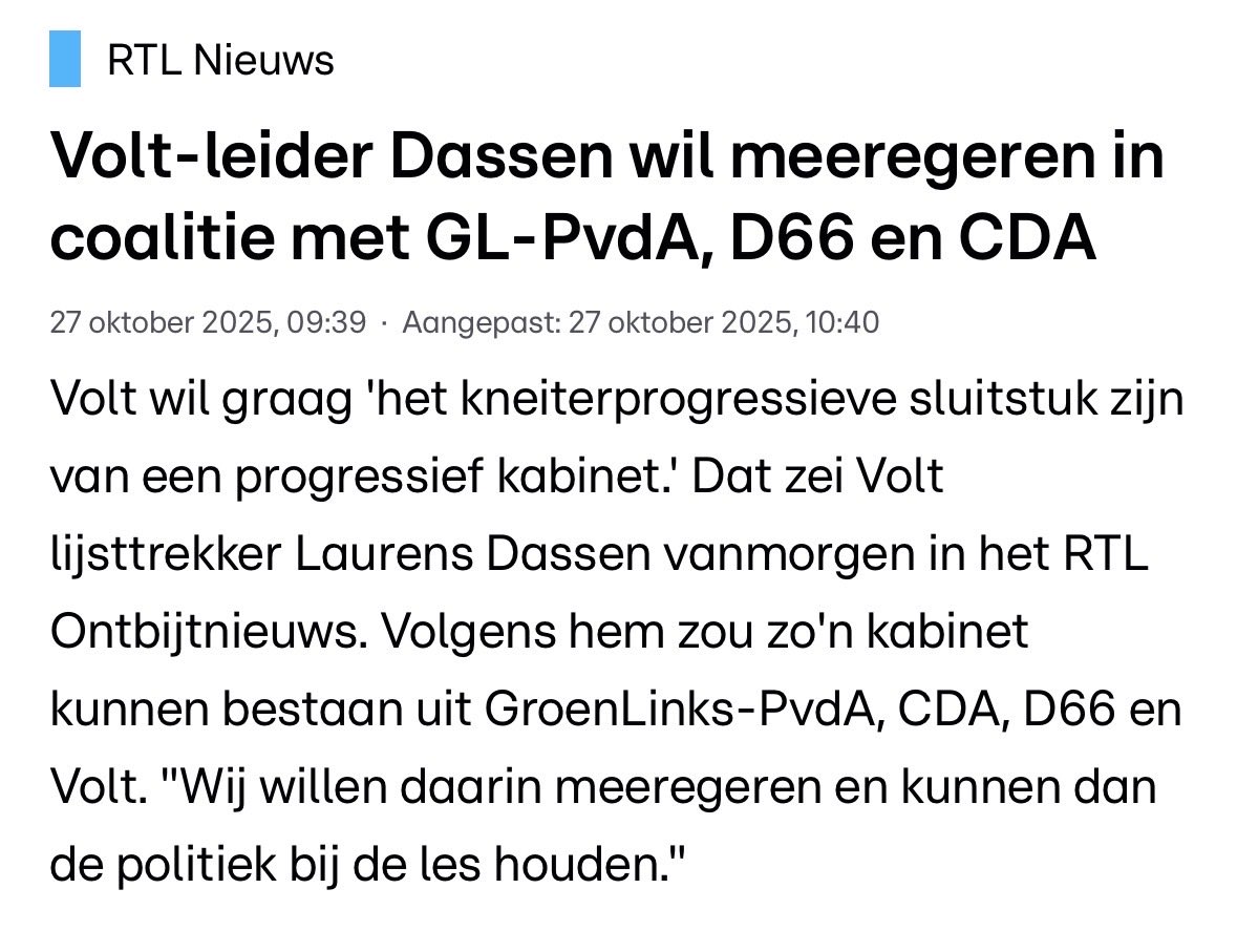 Het linkse blok vormt zich. Voorkom een links kabinet. 

Maak de VVD groot!

✅ Voor rust in je portemonnee
✅ Voor een sterke economie
✅ Voor een veilig NL
✅ Voor streng asielbeleid