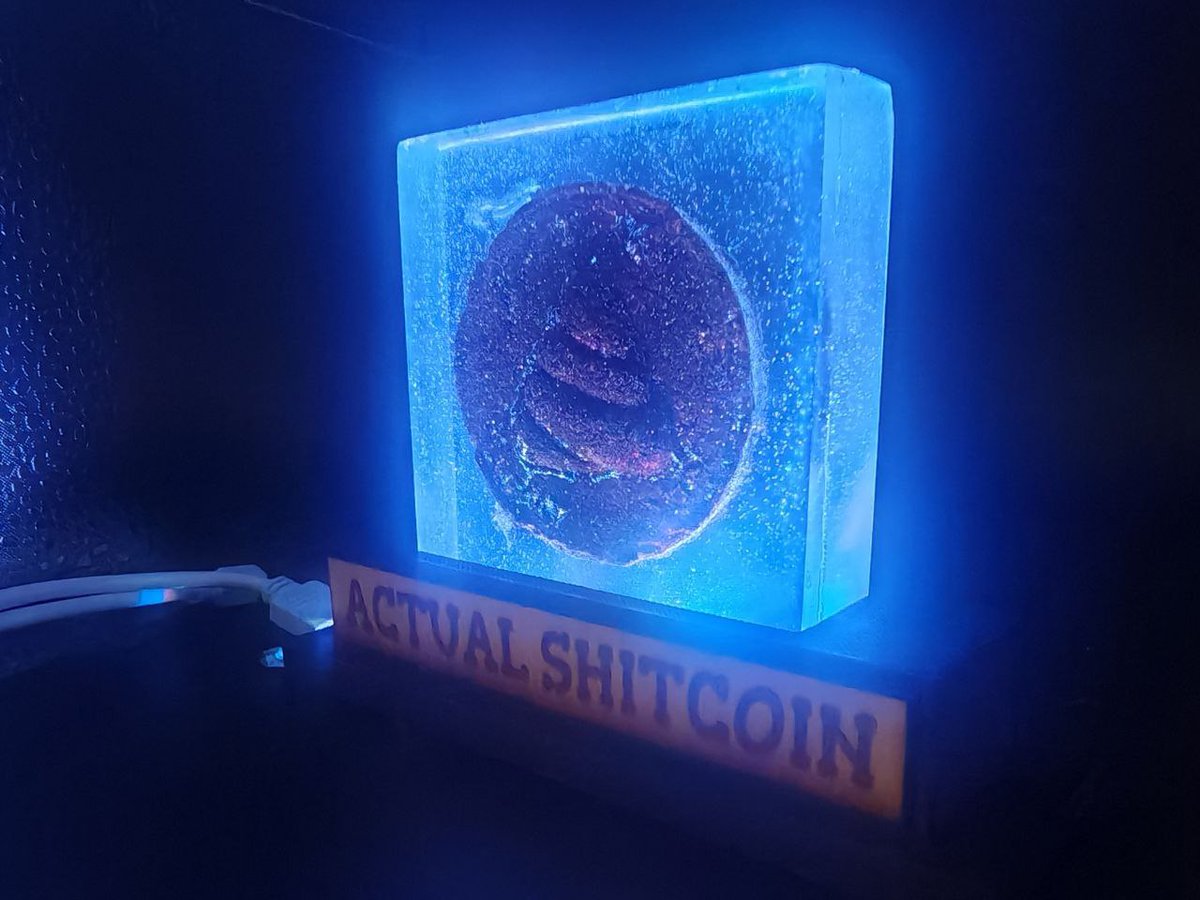 It glows like a relic, daring you to look closer

The more you stare, the more it feels sacred, even though you know it’s nothing more than shit

That’s crypto in a nutshell: hype turned holy, emptiness disguised as meaning, belief sealed in resin

And that’s why we love it
