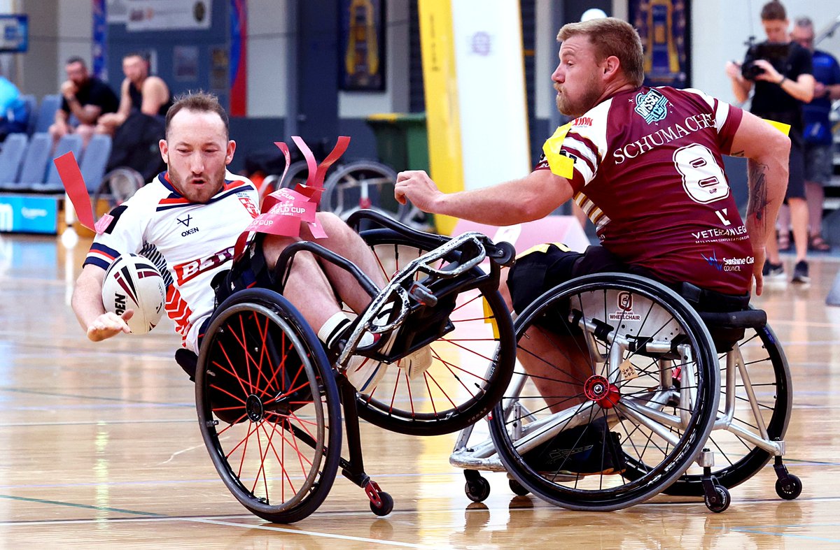 leedsrhinos's tweet photo. ♿️Another starring performance for Nathan Collins in @England_RL Wheelchair's 72-60 win over Queensland earlier today 👏

MORE ➡️ https://t.co/62IezN46Et https://t.co/FVcvkzaTx5