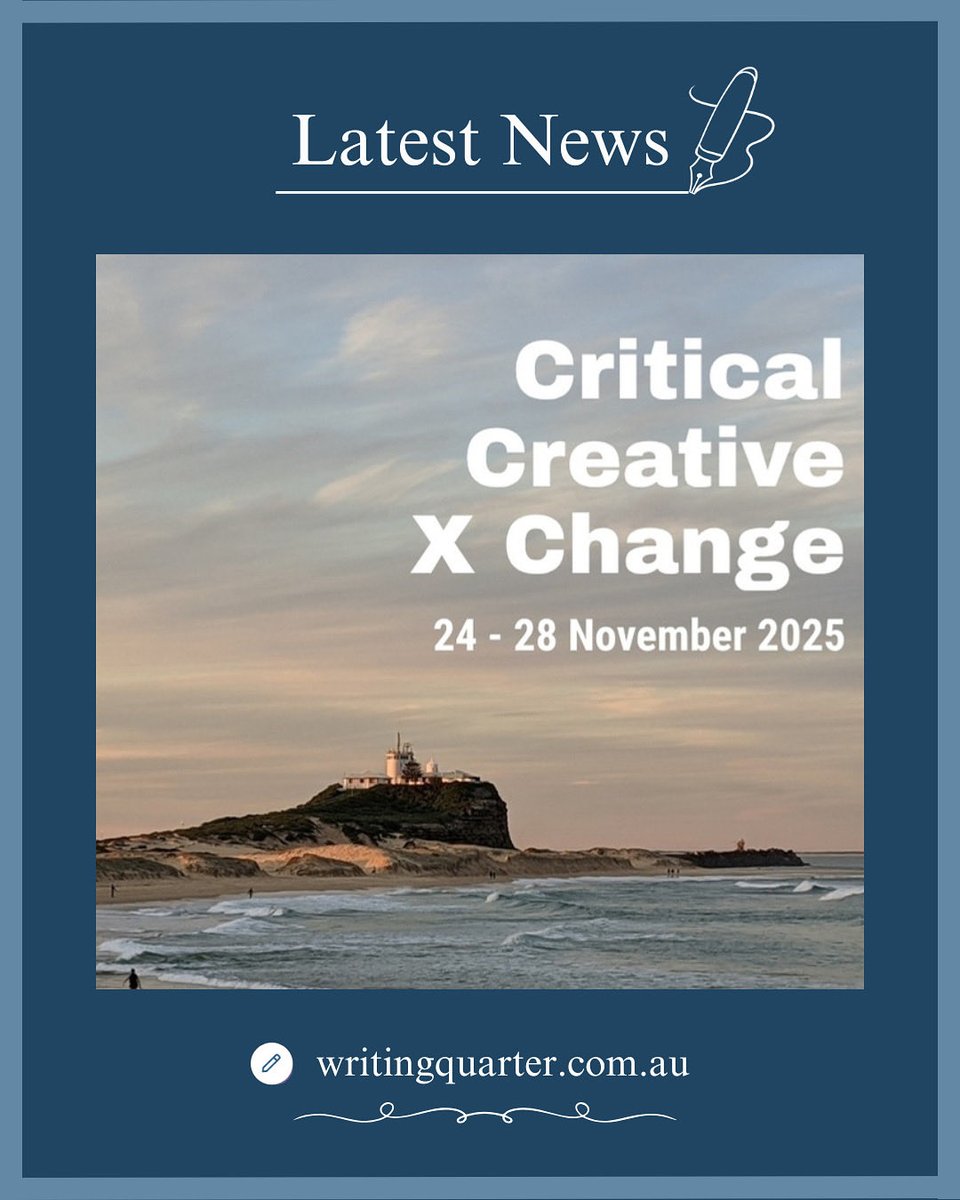 WritingQuarter's tweet photo. Latest News 📚

Hunter Writers’ Centre has announced Critical Creative X Change, a new week-long residency of ideas, art &amp; action. 🌟

Happening in Muloobinba/Newcastle this November. Apply now: 

https://t.co/mulEalL9Cg https://t.co/Z3tsSAO6zO
