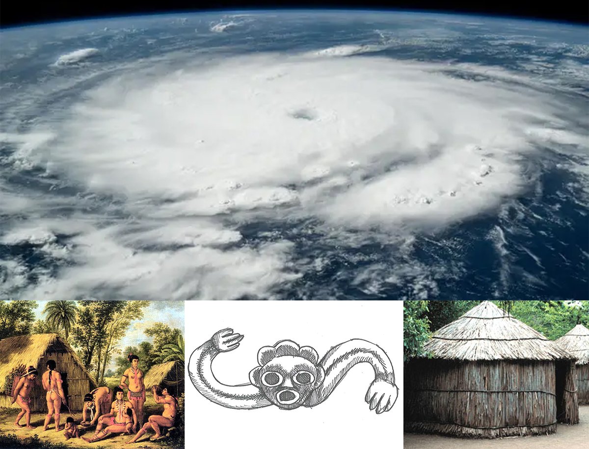 Indigenous peoples in #Jamaica, wider #Caribbean, Taíno, Carib, Arawak, developed sophisticated strategies to prepare for hurricanes, which they recognised as powerful natural events. They relied on keen environmental observation, oral traditions, and adaptive practices.