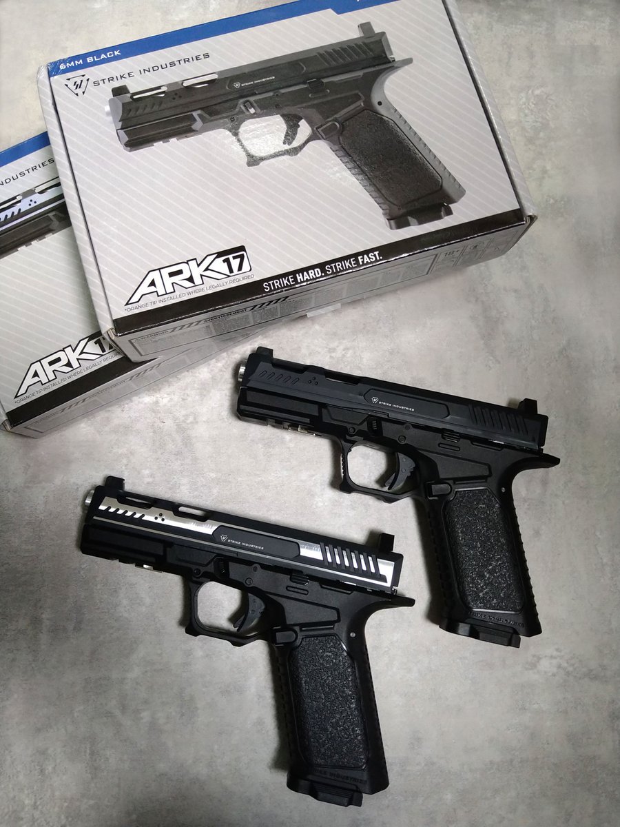 TACCCCAT's tweet photo. Just arrial ~ 😄
EMG Strike Industries Licensed ARK / ARK 17 ( STRIKE Frame ) CO2 Gas Blowback Airsoft Pistol.
https://t.co/3XOi6y5k8F

#Airsoft #エアソフト #生存遊戲 #에어소프트 #サバゲー #6mm #GASGUN #GBB #Co2

▼ For more Products Welcome to TAC-CAT HP https://t.co/nRK2oTF60Q https://t.co/ICYczm8D5c