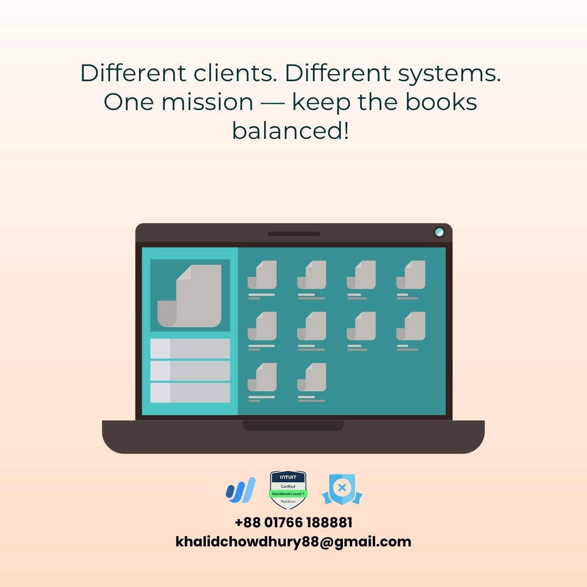 KhalidChowdhu20's tweet image. Being a freelance bookkeeper means no two days are ever the same.
Each client comes with unique systems, habits, and sometimes… chaos 😅

#bookkeeping #quickbooksonline #xero #wave #fiverr #upwork