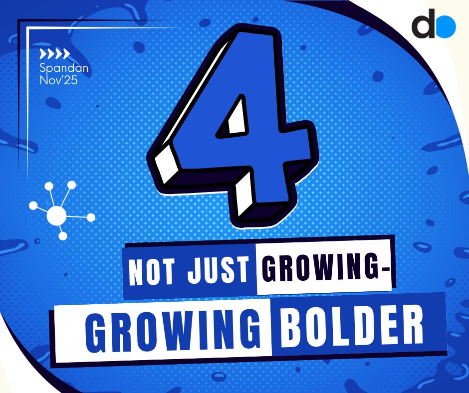 DataOrbAI's tweet image. We’ve Orb-ited the Sun 4 Times! We are high-spirited as we gear-up to celebrate our 4th Foundation year-Spandan! 
That’s
 ✨ 48 months
 ✨ 208 weeks
 ✨ 1,460 days
 ✨ 35,040 hours
 ✨ 2,102,400 minutes
 ✨ 126,144,000 seconds
 of dedication, innovation, and pure DataOrb energy!