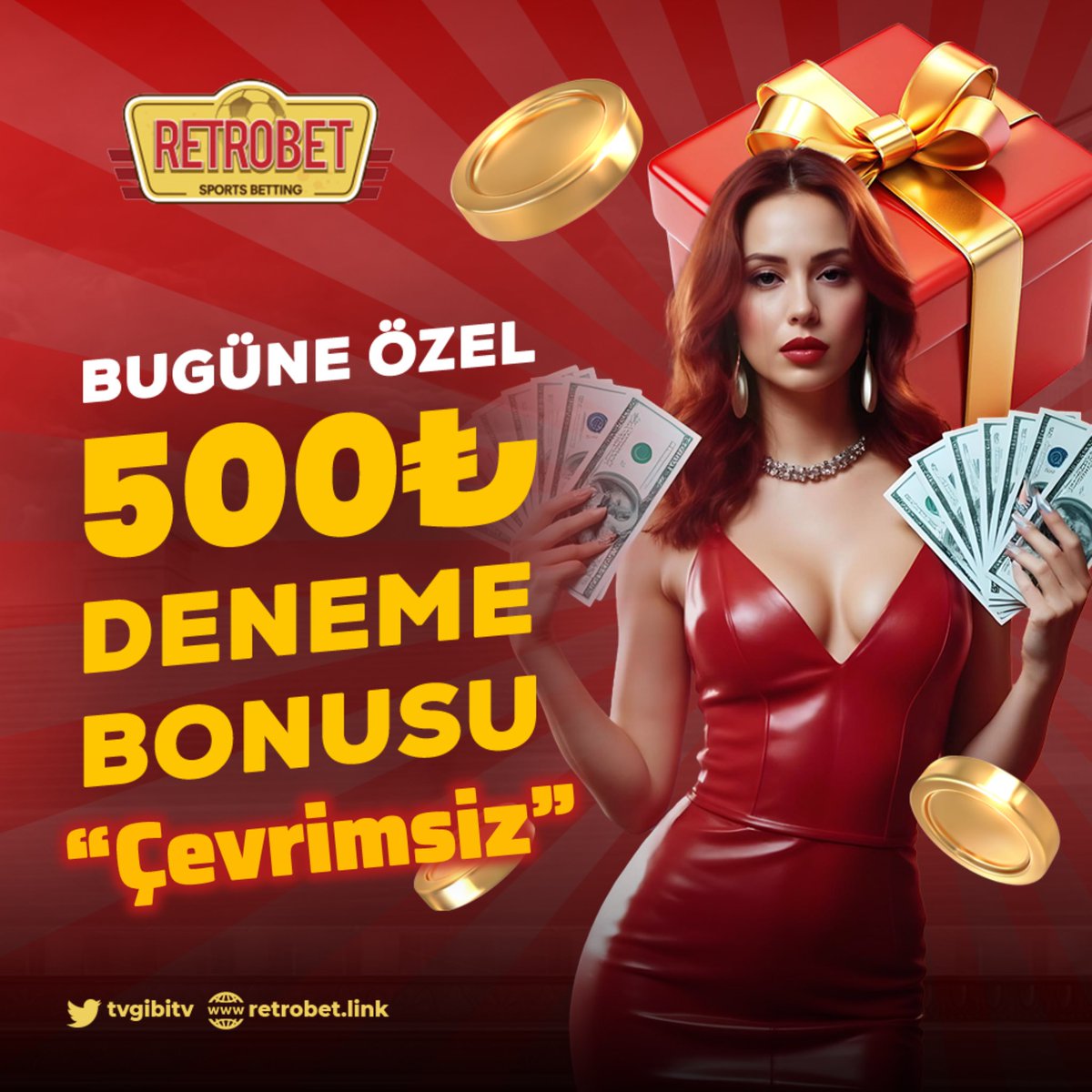 💥BUGÜNE ÖZEL #Retrobet TE !
🎁 500₺ ÇEVRİMSİZ Deneme Bonusu❕

 🚩Adres:  retrobet.link/?btag=twitter