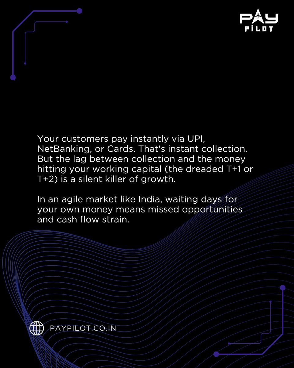 Paypilot25's tweet image. Say goodbye to cash flow delays! With Paypilot, close the gap between instant payments and real cash flow. UPI, NetBanking, or Cards. get your money instantly and fuel your growth!

#Paypilot #CashFlowSolution #InstantPayments #PaypilotIndia #BusinessGrowth #EcommerceSuccess