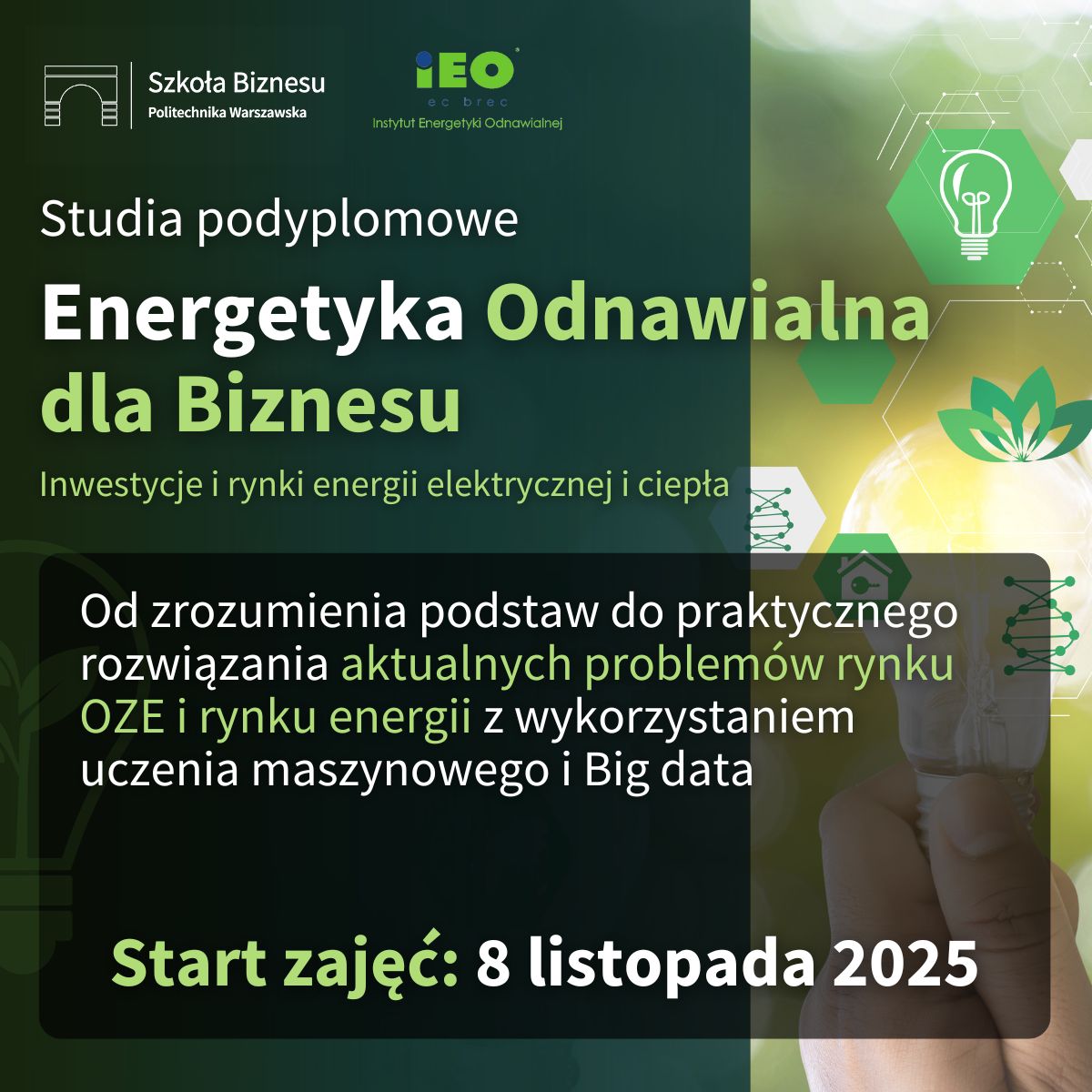 OrgKike's tweet photo. „Energetyka Odnawialna dla Biznesu” – zapisy na studia podyplomowe rekomendowane przez KIKE i OZE

Więcej informacji 👇

https://t.co/WyCSUozbOW https://t.co/DoriqGZayM