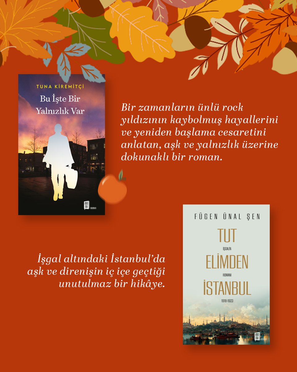 Sonbaharda okuyabileceğiniz Mona kitaplarını sizler için derledik? 🍂🍁

Siz hangilerini okudunuz? 📚

#MonaKitap