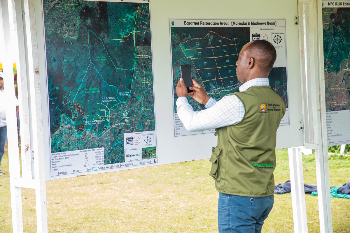 Joined H.E. President William Samoei Ruto, fellow leaders and the people of Nakuru for the unveiling of the Mau Forest Complex Integrated Conservation and Livelihood Improvement Programme — part of the government’s ambitious plan to plant 15 billion trees in the next 10 years,