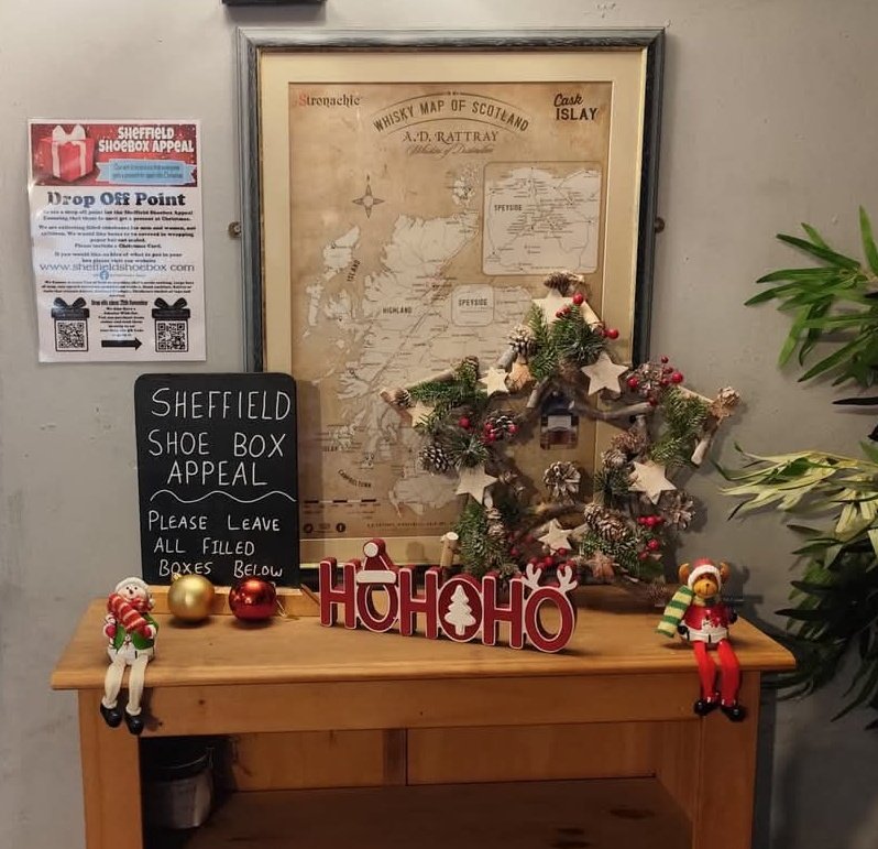 We are drop off point again this year for the Sheffield Shoe Box Appeal ..... Find the website below to find out what to include in the boxes and once you've filled them, bring them to us ready for collection.
Website 👇
sheffieldshoebox.com
#SheffieldShoeBoxAppeal