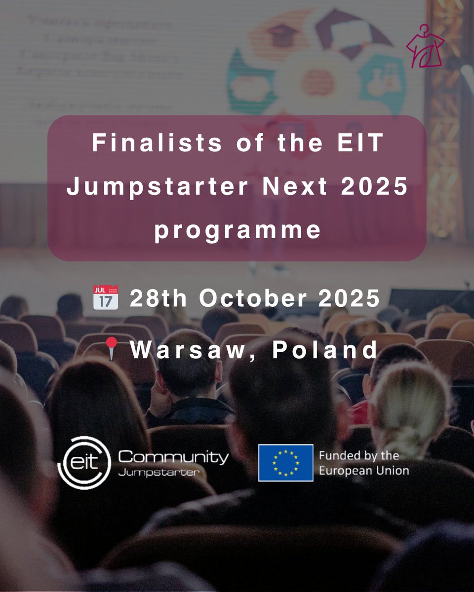 BioFashionTech's tweet image. We’re proud to be finalists of the #EITJumpstarterNext 2025!

See you in Warsaw at the @DeepTechCEE (28 Oct) — where we’ll showcase how BioFashionTech is turning textile waste into sustainable materials. ♻️

#Innovation #DeepTech #FashionTech #EITCommunity