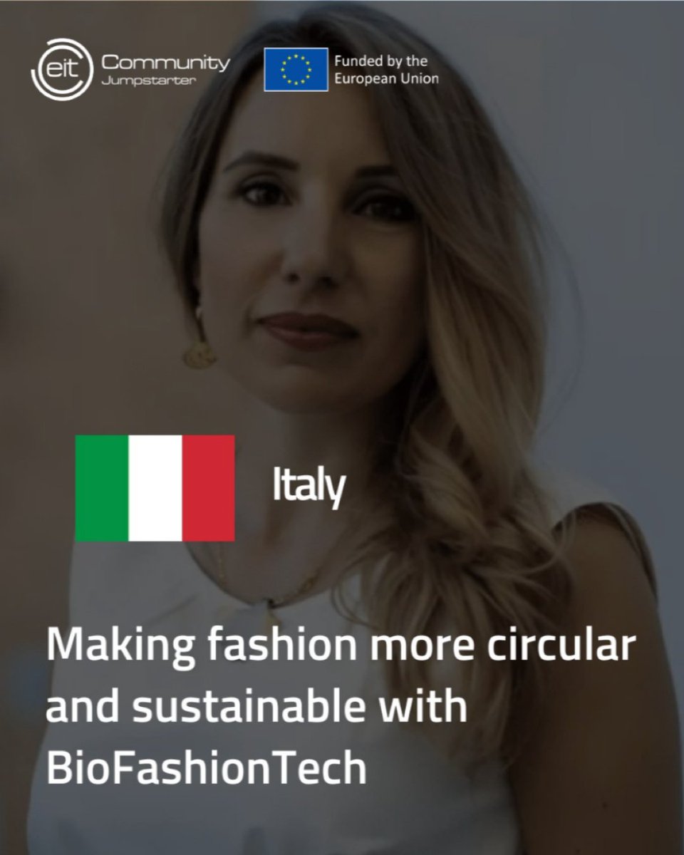BioFashionTech's tweet image. We’re proud to be finalists of the #EITJumpstarterNext 2025!

See you in Warsaw at the @DeepTechCEE (28 Oct) — where we’ll showcase how BioFashionTech is turning textile waste into sustainable materials. ♻️

#Innovation #DeepTech #FashionTech #EITCommunity