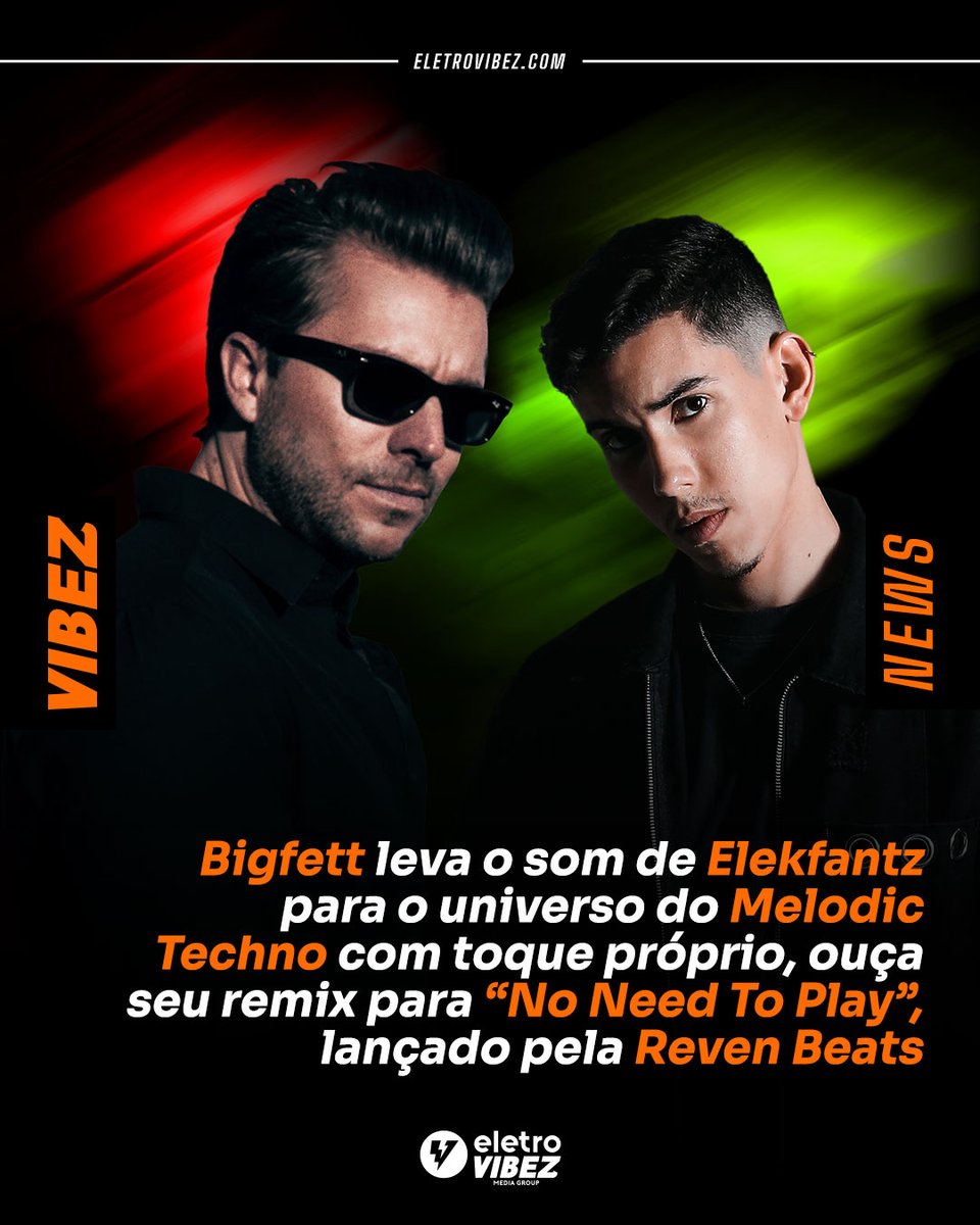 Bom dia com essa sonzeira super vibez que o <a href="/bigfett_ofc/">Bigfett</a> fez para o remix de "No Need To Play", do
<a href="/elekfantz/">ELEKFANTZ</a>, lançado pela <a href="/revenbeats/">REVEN BEATS ®</a>!

eletrovibez.com/bigfett-leva-o…