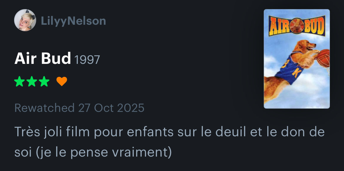 Je viens de chialer comme une malade quand Josh abandonne Buddy à contre cœur pour pas que son ancien vilain maître puisse le retrouver 🥹