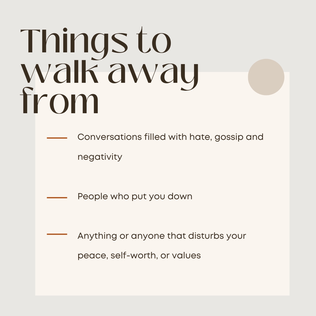 rdanielwhite's tweet image. Protecting your peace sometimes means walking away. Here are things worth leaving behind.