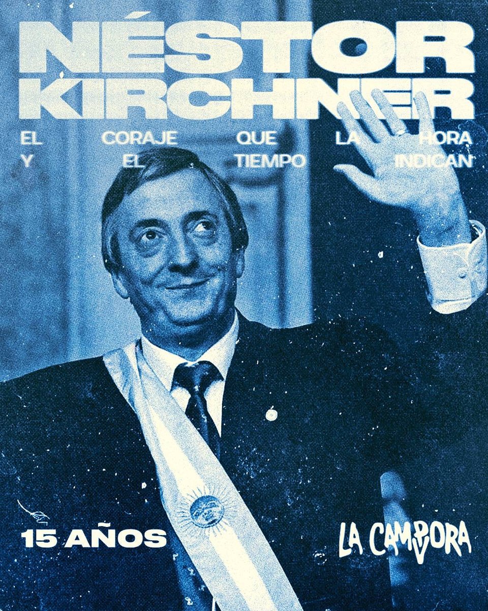 “El coraje que la hora y el tiempo indican”.

#NéstorVive | 1950 - ♾️