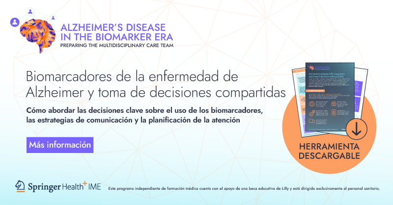 SpringerIME's tweet photo. ¿Todo listo para capacitar a sus pacientes con enfermedad de Alzheimer y sus cuidadores/as a fin de que puedan participar en la toma de decisiones compartidas?

Descargue esta herramienta de comunicación gratuita que incluye consejos prácticos.