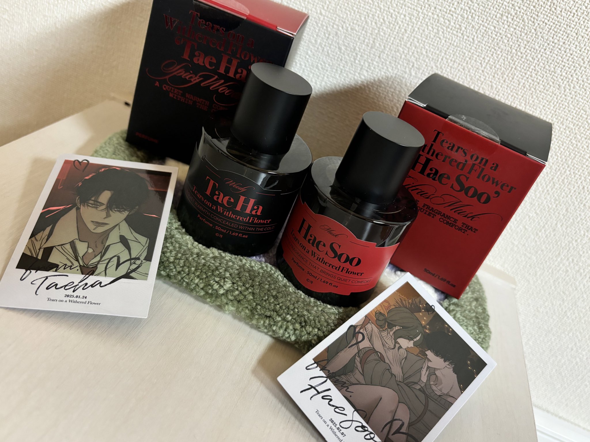 枯れた花に涙を 一ノ瀬蓮 （ボム・テハ） 香水単品 韓国漫画 枯れた花に涙を 一ノ瀬 蓮 香水 ⚠特典は付きません