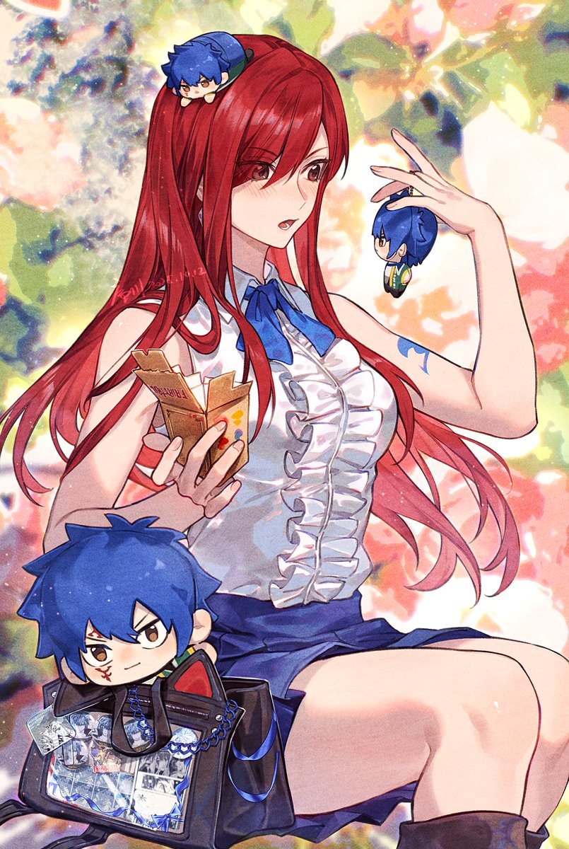 💙❤️女王今天的运气很好
#FairyTail #ErzaScarlet #Jerza