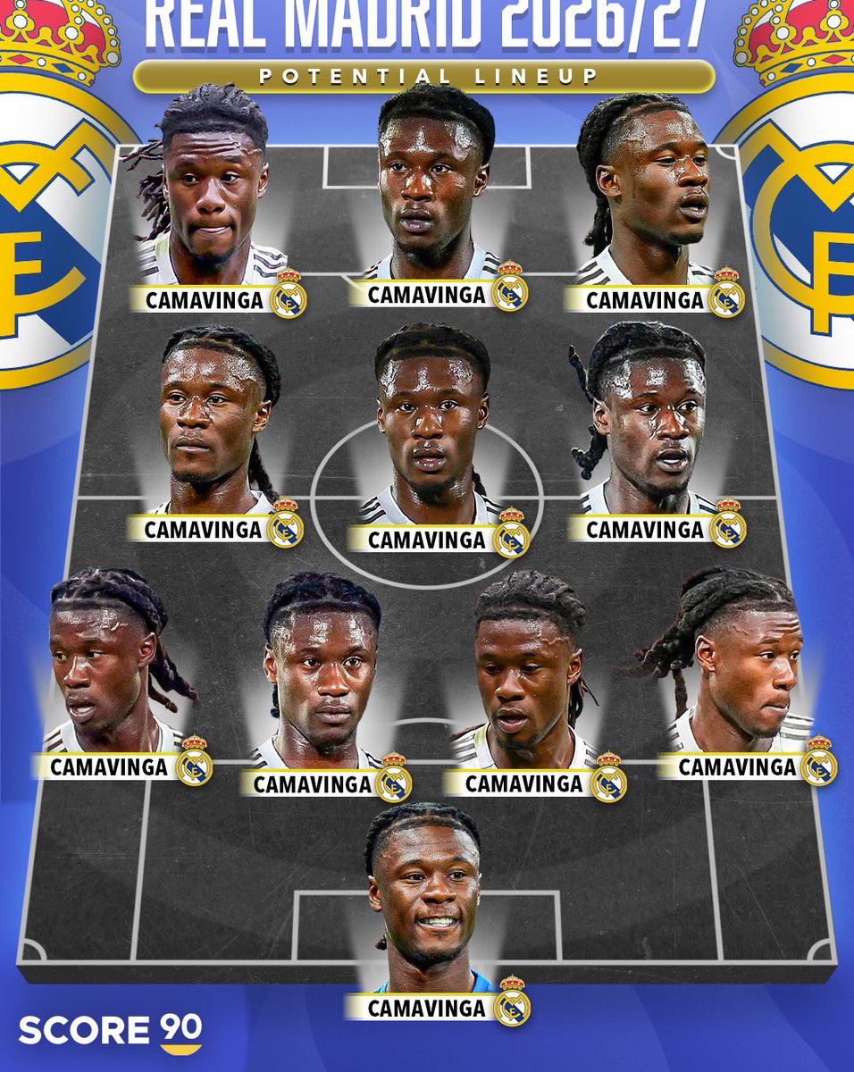 RMadridPix's tweet photo. The player every coach dreams of. @Camavinga https://t.co/rKE8ItkRKx