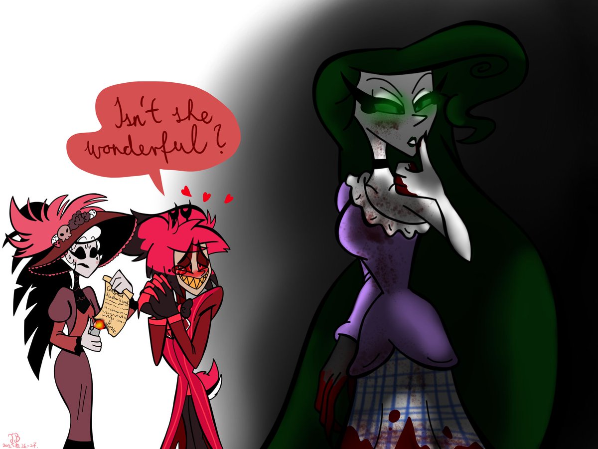 Bogit0717's tweet image. I&apos;m excited for season 2!!!
I just hope that someone will set Alastor&apos;s soul free in season 3,If not sooner

#hazbinhotel #hazbinhotelfanart #hellaversoc #ocxcannon #alastor #rosiehazbinhotel