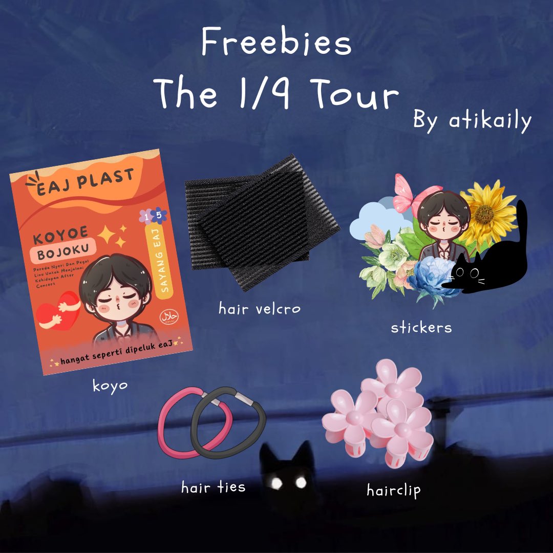 atikaily's tweet image. Freebies The 1/9 Tour in Jakarta by @atikaily
───────── ୨୧ ─────────
༯ Say hi if we meet
༯ To be announced
༯ Limited quantity 
༯ Don’t throw & don’t sell
༯ RT & like will be appriciated 
༯ Kindly tag me if you get the freebies
See you Jars!! ❤️
#eaJPark…