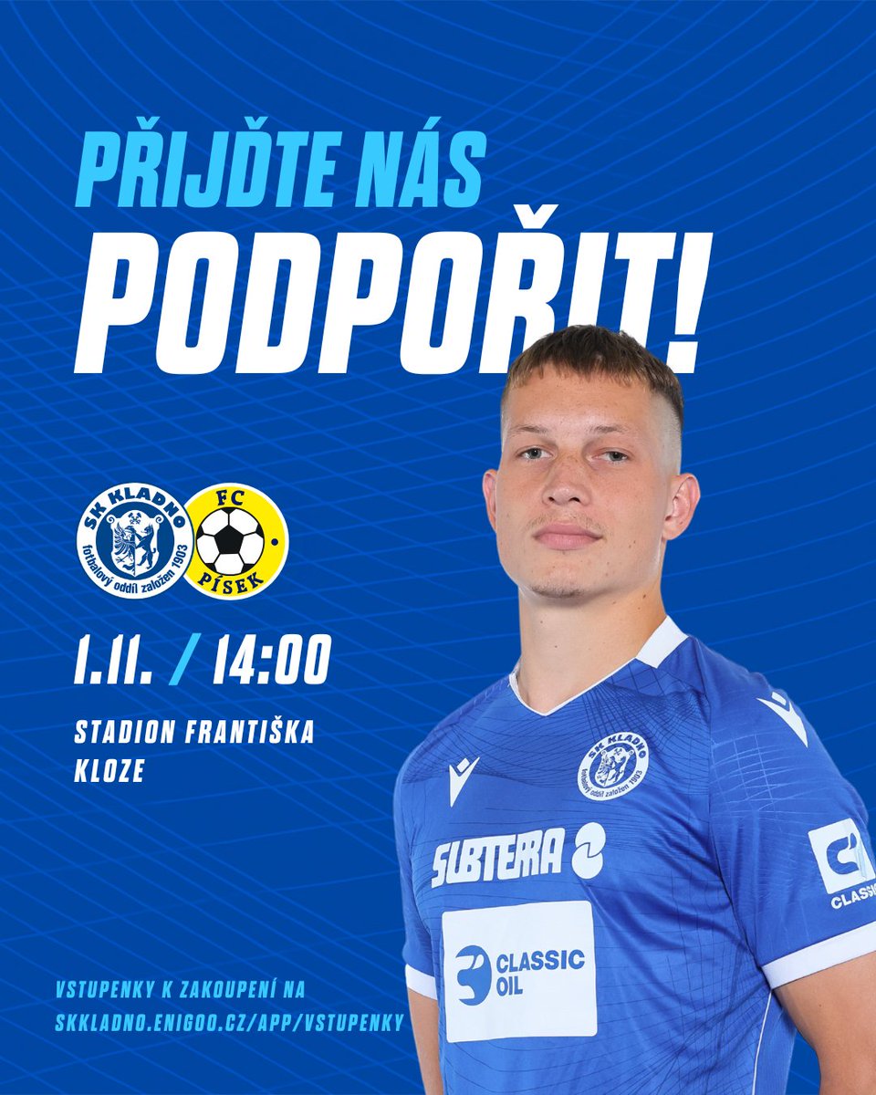 ⚔️ V SOBOTU PŘIJEDE PÍSEK!
Vstupenky na domácí zápas ➡️ 1url.cz/UJRh7
#KladnoPísek