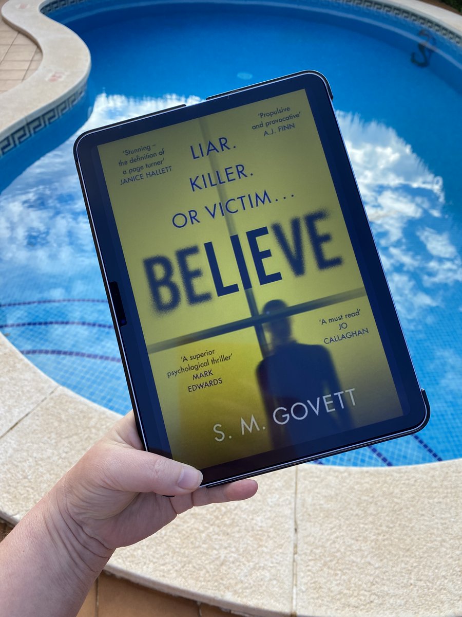 ⭐️⭐️⭐️⭐️⭐️/5

A woman's tentative grip on reality is threatened when her husband is accused of a shocking crime in #Believe by <a href="/sarahgovett/">Sarah Govett</a>. Pacey, tense and panic-inducing, with twist after unbelievable twist.

Reading For Leisure review: tinyurl.com/439z5et2