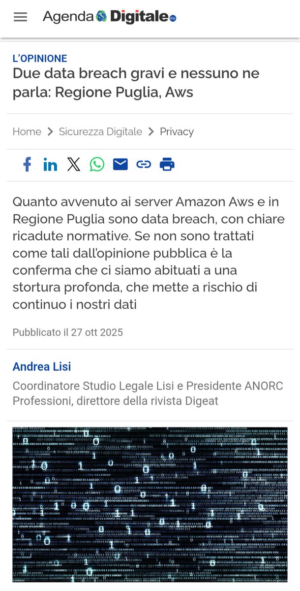Data breach o data beach❓
Questo è il problema...
Mio pezzo pubblicato oggi da AgendaDigitale.eu 
👇 agendadigitale.eu/sicurezza/priv…