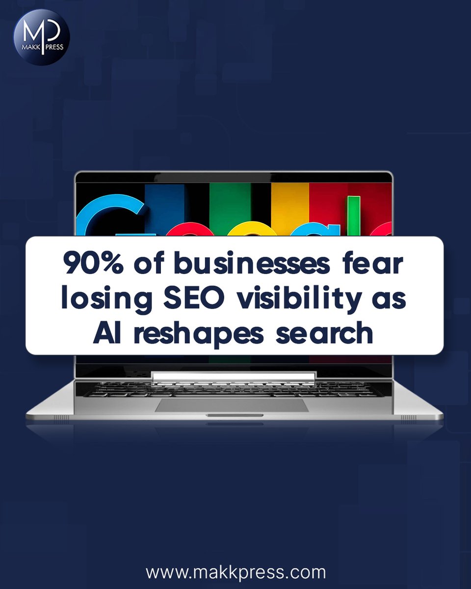 MakkpressTech's tweet image. AI is rewriting the SEO playbook 🤖📉
90% of businesses are worried about losing their search visibility as AI transforms how results appear on Google.

#SEOTrends #AIinMarketing #DigitalStrategy #Makkpress #SearchEngineOptimization #AISEO #GoogleUpdates #DigitalMarketing