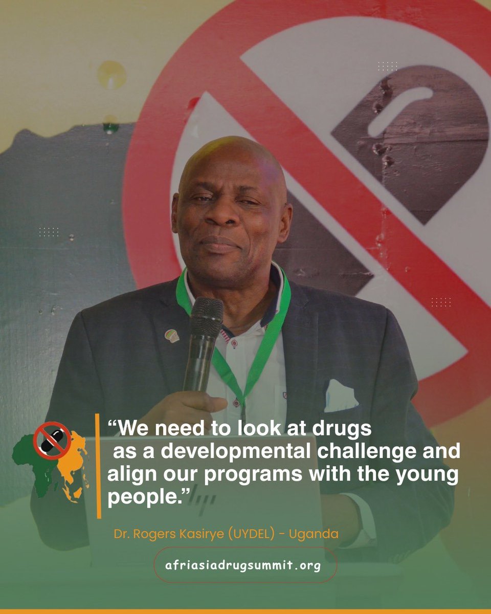 We need to go beyond addiction."
 Dr. Rodgers Kasirye reminds us that vulnerability isn’t the problem, the real issue lies in poverty, unemployment, and inequality. He calls for greater investment in prevention, stronger life skills programs, aligning our efforts with young pple