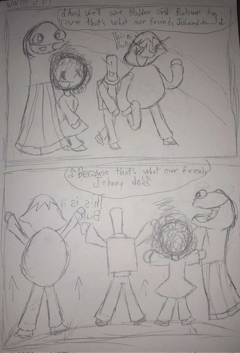 VBLuckyNumber12's tweet photo. What would our friend Johnny do?
#BaldisBasics
#BaldisBasicsPlus
#BBIEAL
#Baldi
#SouthPark
#SouthParkBiggerLongerAndUncut
#WhatWouldBrianBoitanoDo
#Playtime
#ItsaBully
#ArtsandCrafters https://t.co/1Qx4FmPNei