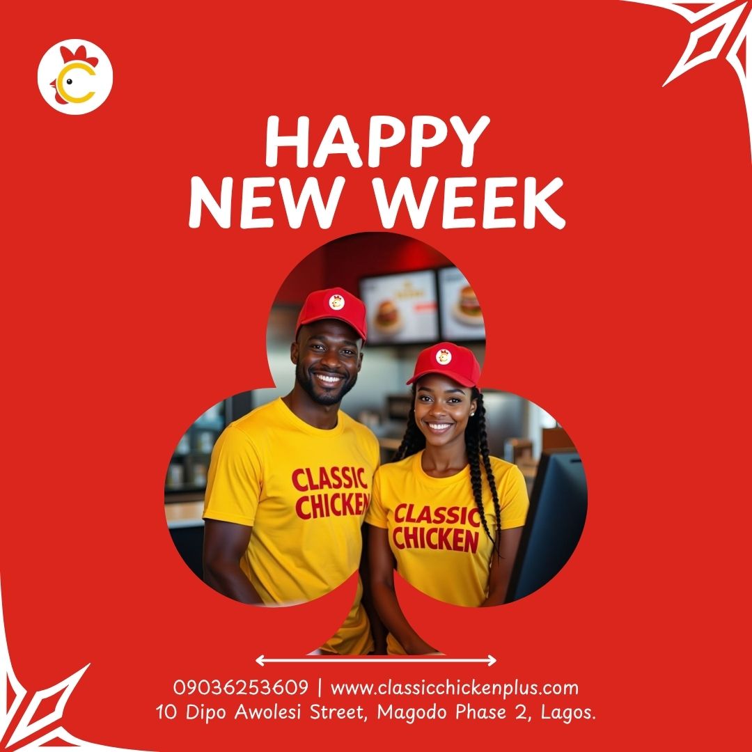 classic_ch60427's tweet photo. Start your week right — stay positive, focused, and don’t forget to treat yourself to something deliciously Classic.

#HappyNewWeek #ClassicChicken #FreshStart https://t.co/2TDjvLStMv