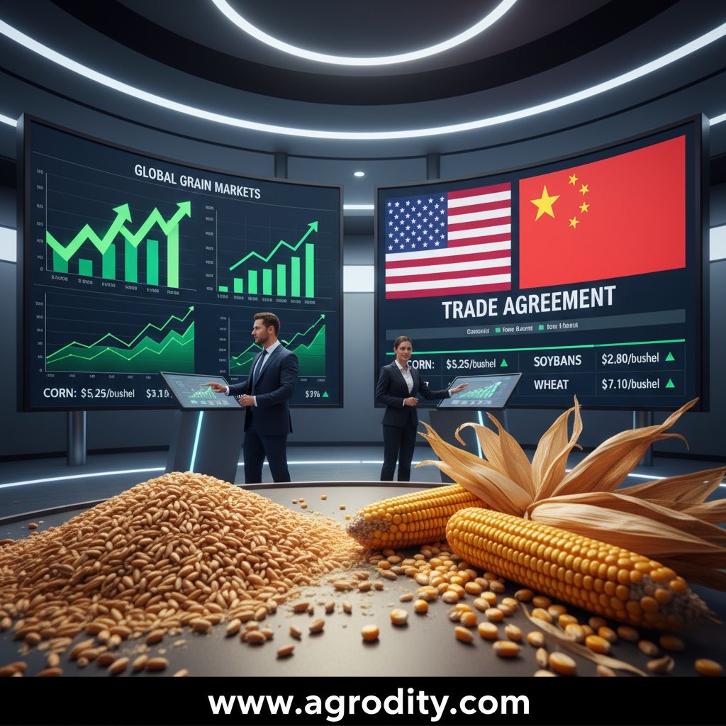 🌾 Grain Markets Surge on U.S.-China Trade Progress

Market Snapshot (6:00 a.m. CDT):
- December corn: +6½¢ (six-week high);
- January soybeans: +17½¢ (two-month high);
- December wheat: +10-11¢ (four-week highs).

Treasury Secretary Bessent confirmed the threat of 100% tariffs