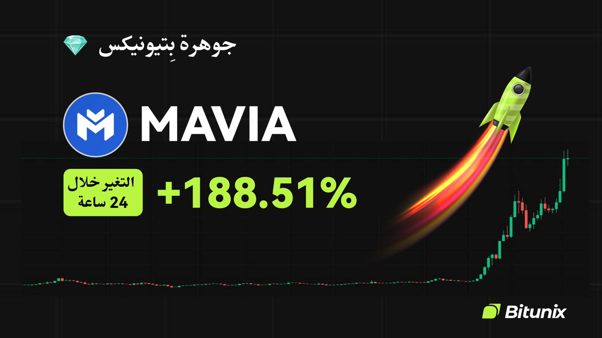 BitunixAR's tweet image. 💎 جوهرة Bitunix 💎

$MAVIA @MaviaGame
التغير خلال 24 ساعة: +188.51%
📆 تاريخ الإدراج: 08/05/2024

تداول الآن على: short.bitunixads.com/Ig3LBjFc

#Altcoin #الكريبتو